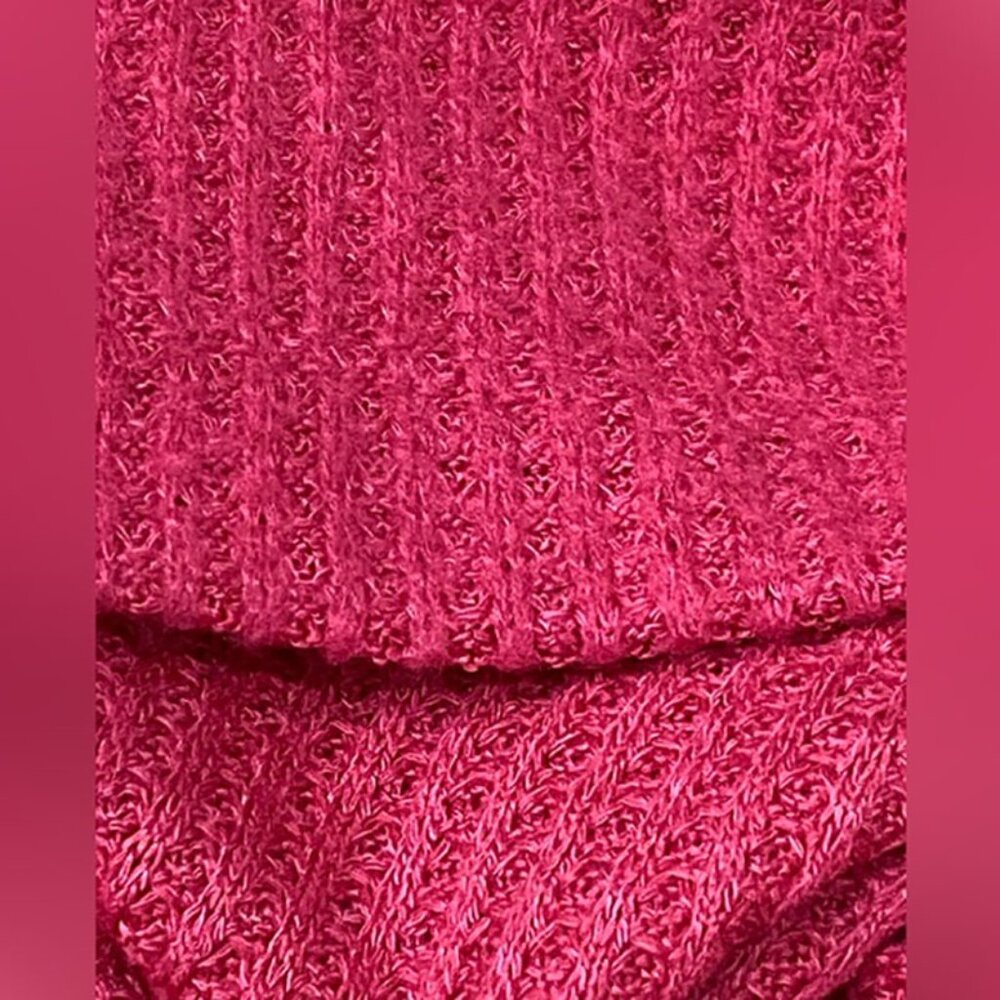 Anthropology Saturday Sunday Long Sleeve Top Oversized in Raspberry/ Pink XS - Picture 10 of 10
